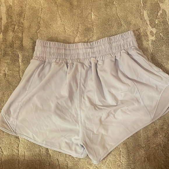 Lululemon Pastel Blue Hotty Hot High Rise Lined Short 2.5” - Picture 2 of 4